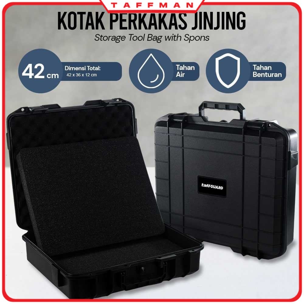 TM - TAFFGUARD Kotak Perkakas Jinjing Storage Tool Box Bag with Sponge - PP3