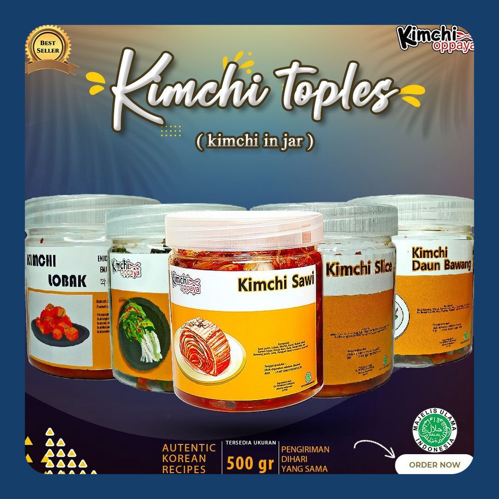 

Kimchi In Jar 500 Gram Kimchi Halal Korea Fresh Homemade In Jar Toples