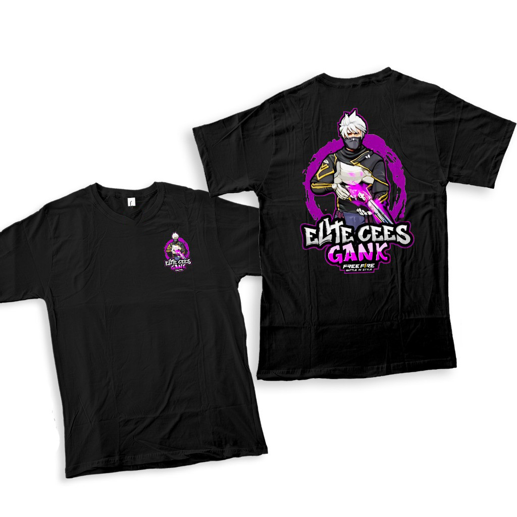 Men's T-Shirt KAOS ANAK - KAOS ELITE CEES GANK SG RAPPER BAJU FREE FIRE BAJU FF print T-Shirt Unisex