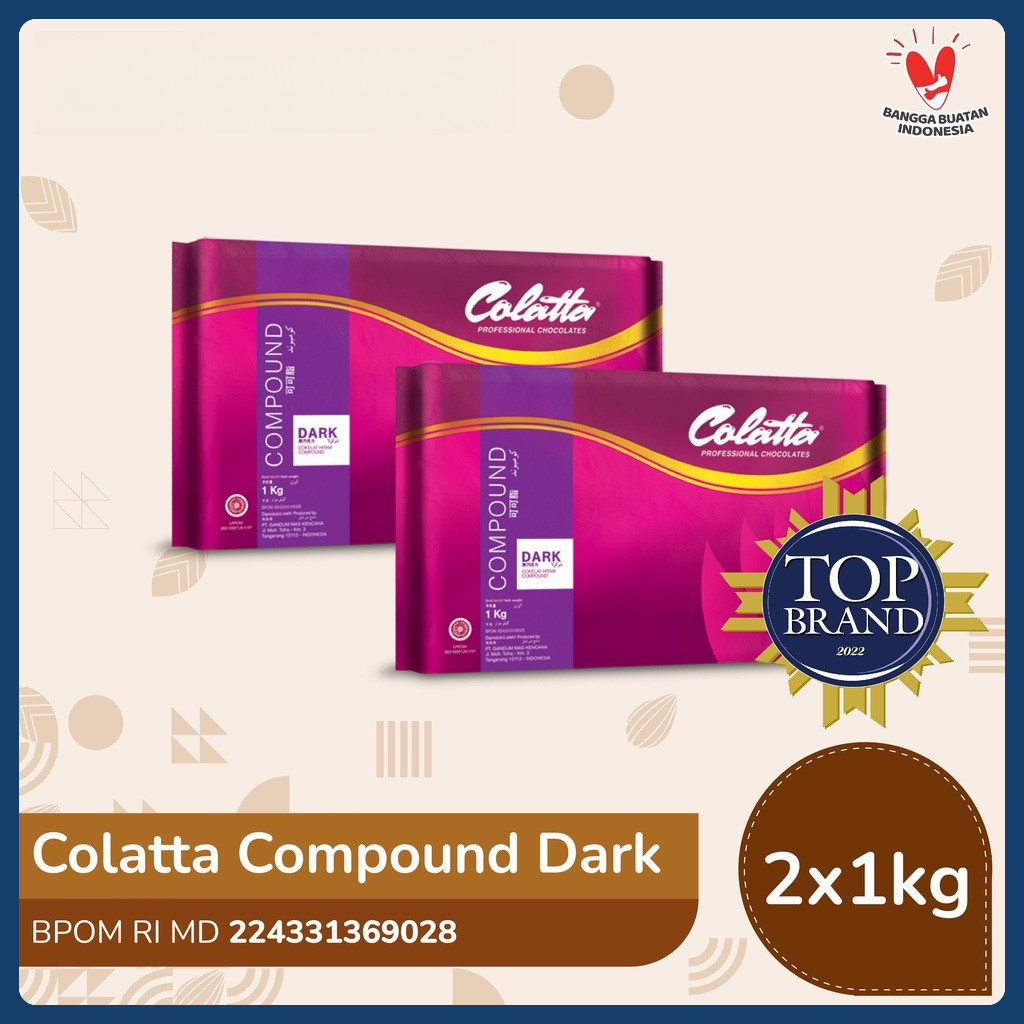 

Bundling Colatta Compound Chocolate Dark - Coklat Batang 1Kg - Isi 2