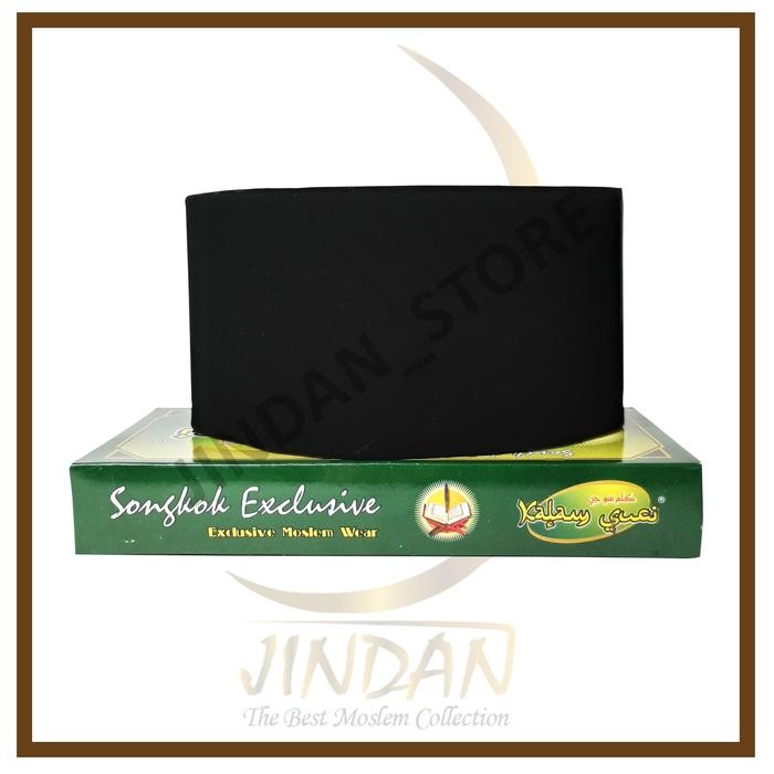 Peci Songkok Kopiah KALAM SUCI Exclusive Hitam AC Tinggi 13 cm - No.5