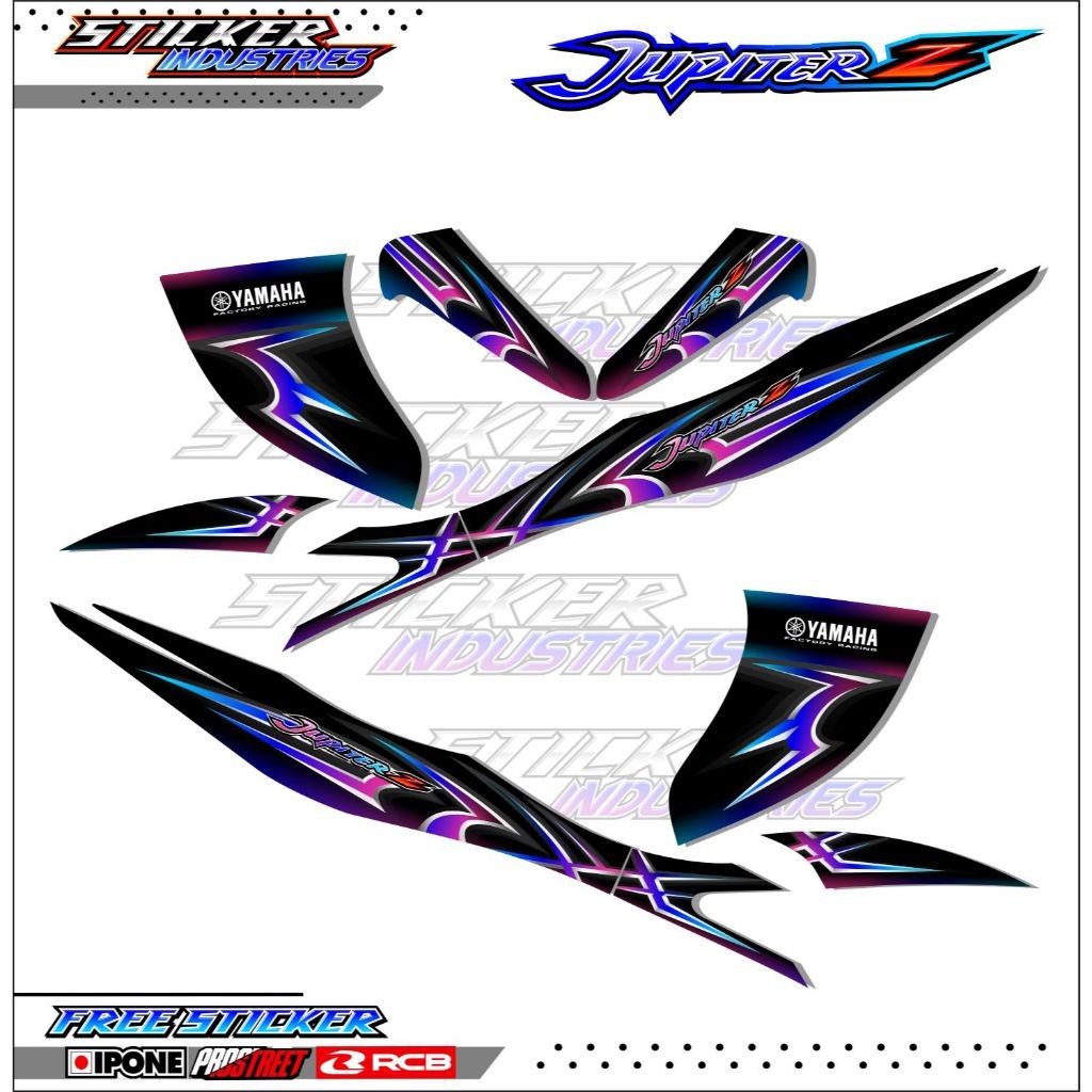 STRIPING VARIASI YAMAHA JUPITER Z BURHAN - RACING / STICKER LIST VARIASI MOTOR JUPITER Z BURHAN - RA