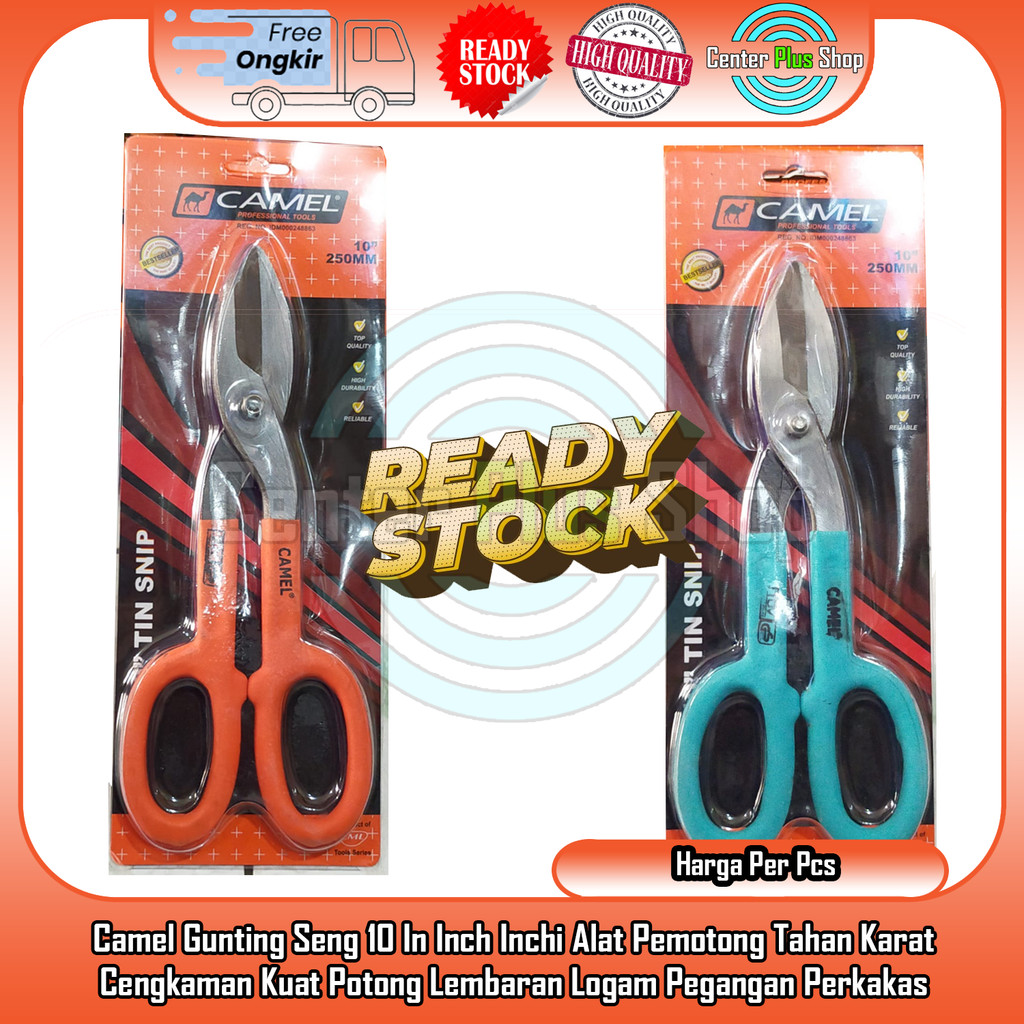 

Camel Gunting Seng 10 Inchi Perkakas Bengkel Presisi Baja Karbon Tahan Karat Pegangan Empuk Ergonomis Anti Selip Daya Cengkeram Maksimal Ringan Tahan Lama Alat Potong Lembaran Logam XRFA Konstruksi Profesional Manual