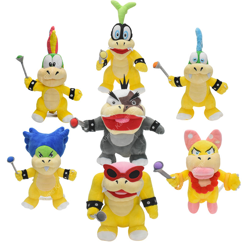 Bowser Koopalings Plush Toys Koopa Kids Larry Wendy Ludwig Morton Jr Iggy Lemmy Roy Stuffed Dolls Fo