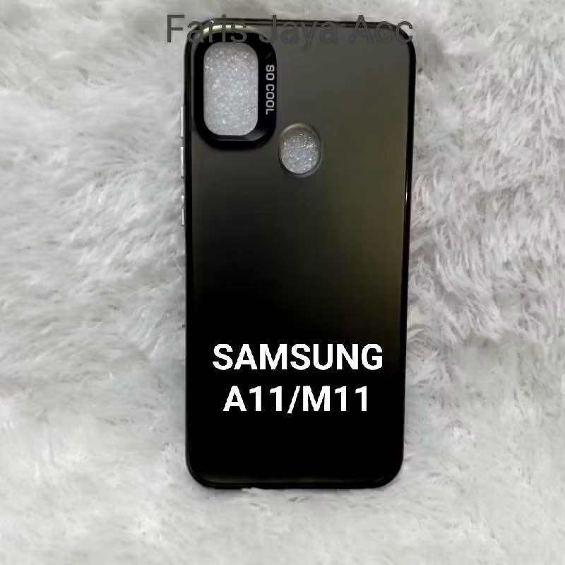 SOFTCASE SAMSUNG A11/M11 CASING IMD FULL BLACK