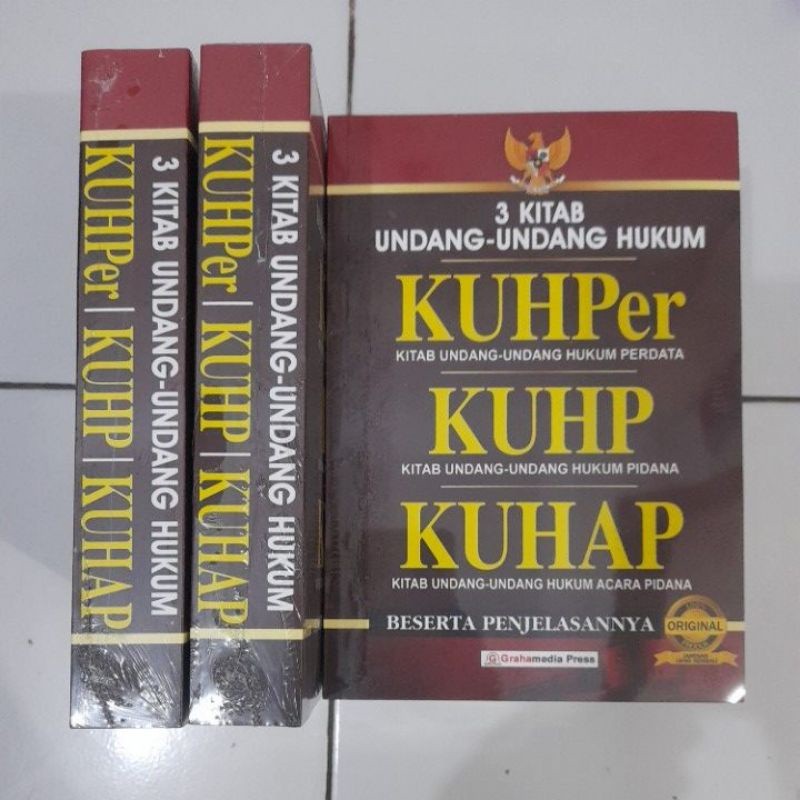 3 Kitab Undang -Undang Hukum KUHPer KUHP KUHAP