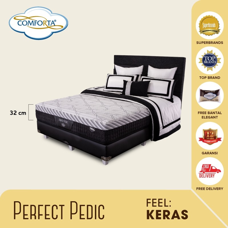 COMFORTA Kasur Springbed Perfect Pedic Fullset 160 x 200
