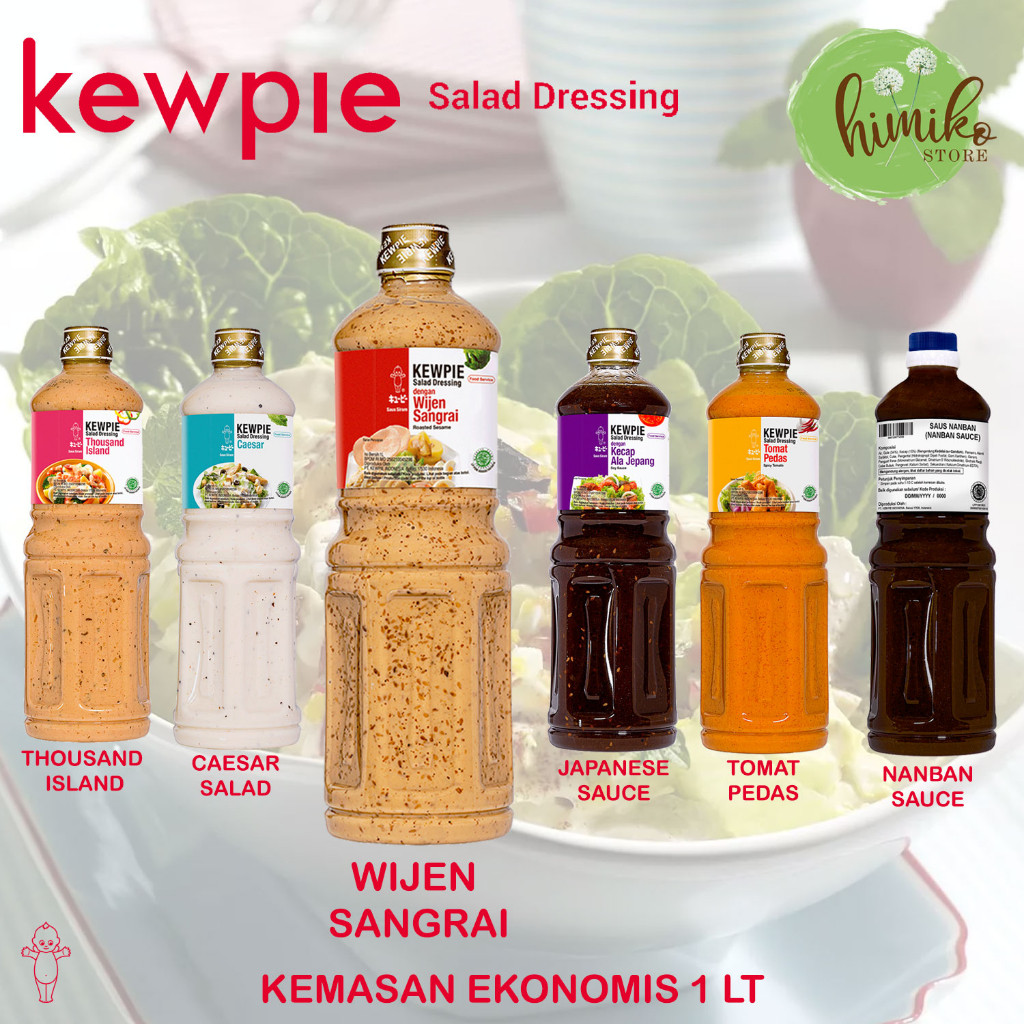 

Kewpie Wijen Sangrai Salad Dressing Saus Siram 1 Liter murah