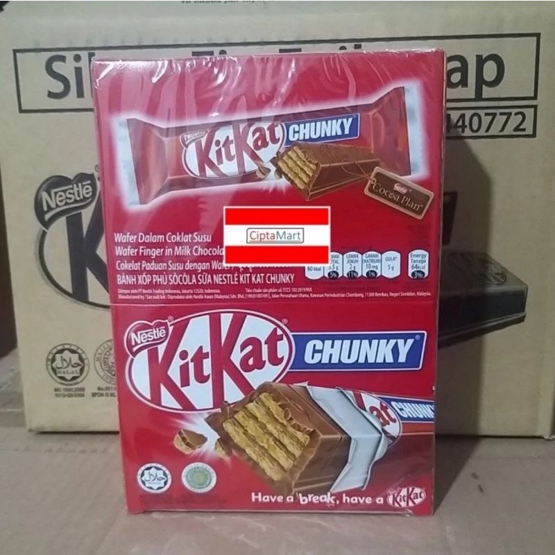 

Nestle Kit Kat Chunky 24 x 38gr