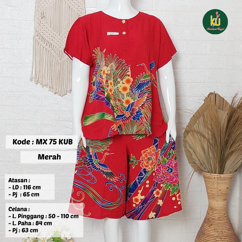 Setelan Cantik Kencana Ungu Label Biru