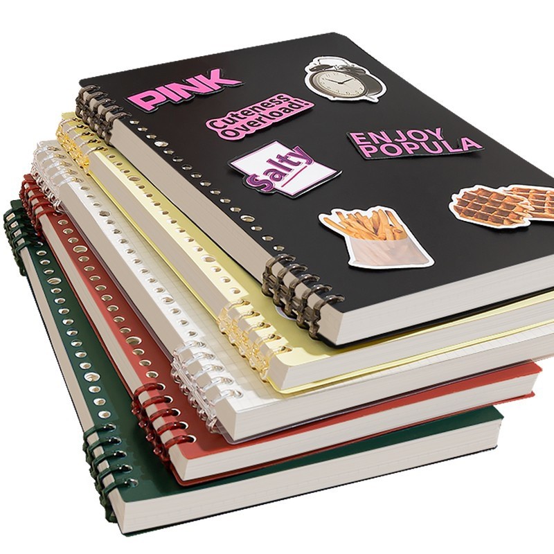 

Loose Leaf Notebook Aesthetic A5/B5 / Buku Catatan Macaron / Binder Notebook Buku Tulis Sekolah / Buku Diary Alat Tulis For Student Back To School Office Stationery
