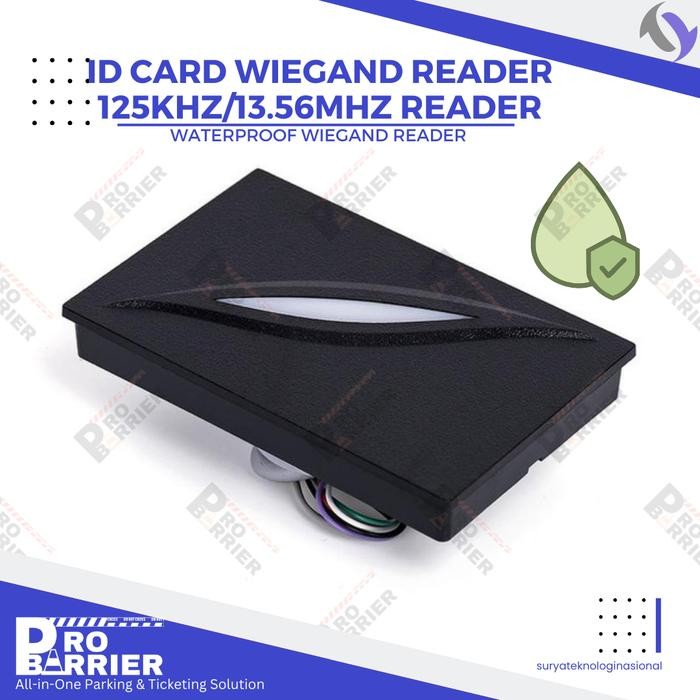 

RFID Wiegand Reader Proximity 125khz / Mifare 13.56mhz Waterproof - Proxi 125khz