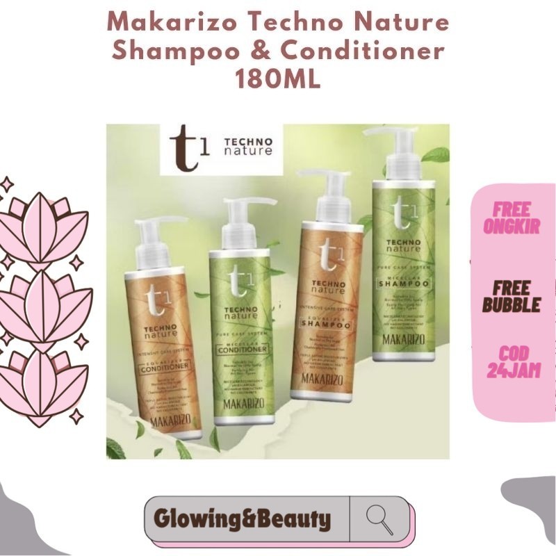 MAKARIZO TECHNO NATURE EQUALIZER SHAMPOO & CONDITIONER 180ML