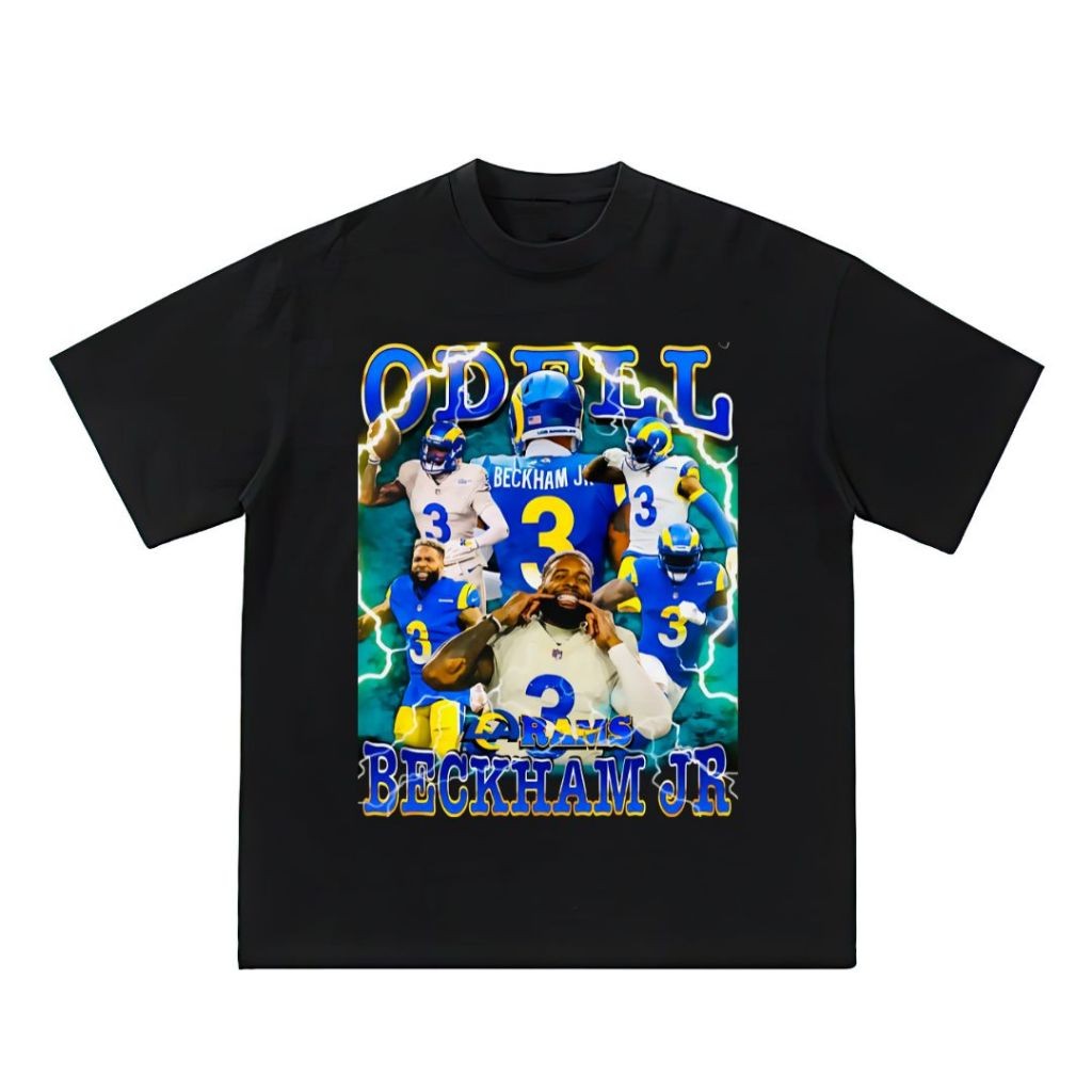 Psycho Crucify "Odell Beckham JR" Oversized T-Shirt | Kaos Odell Beckham JR | Kaos American Football