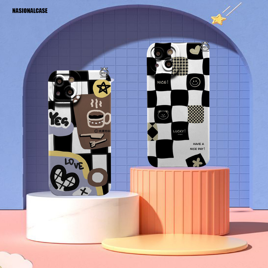 CASE NASIONAL - Case pro camera catur abstrak vivo v23e v21 v25 5g z1 pro y91c y20 y21s y11 y15s y16