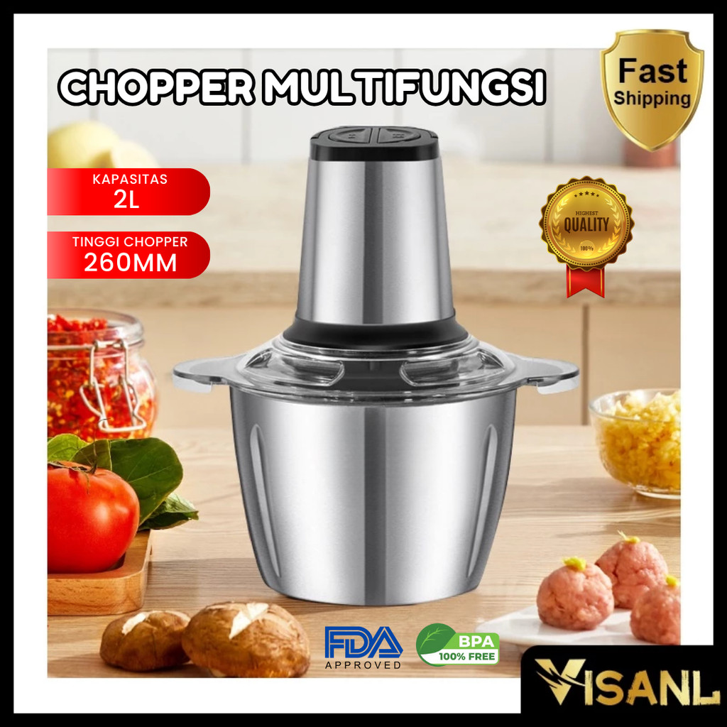 Blender STAINLESS Electric Meat Grinder Blender Daging Chopper Grinder Listrik