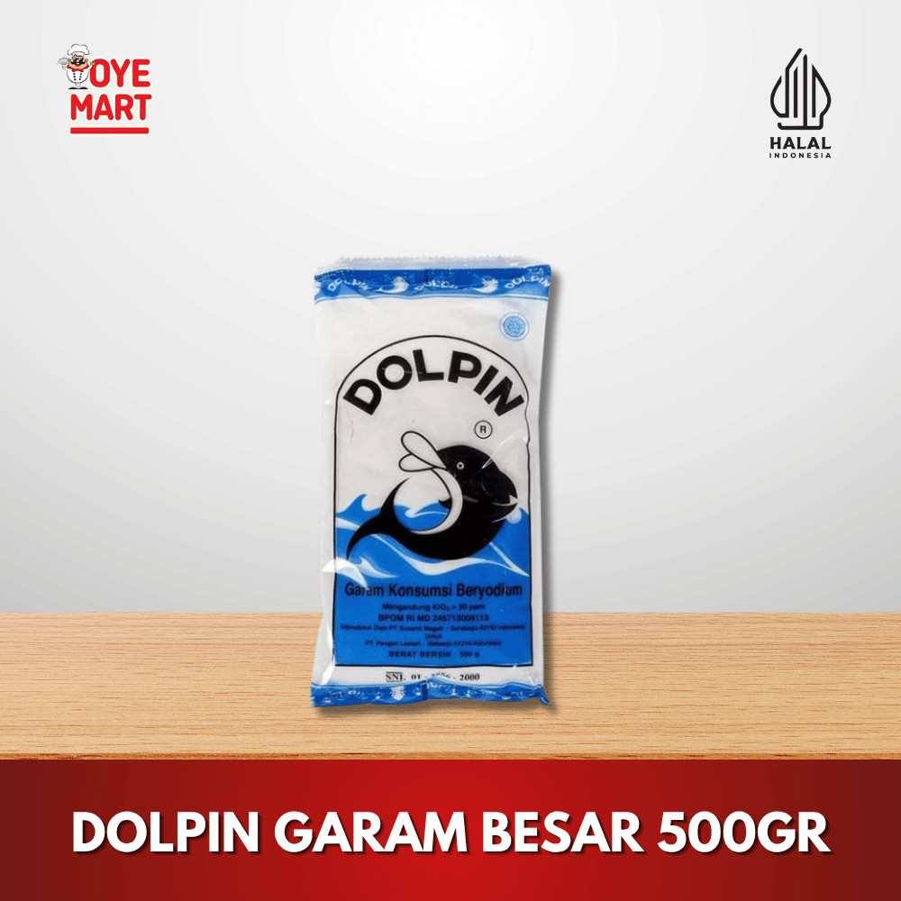 

DOLPIN GARAM BESAR 500GR / GARAM BERYODIUM / GARAM DAPUR