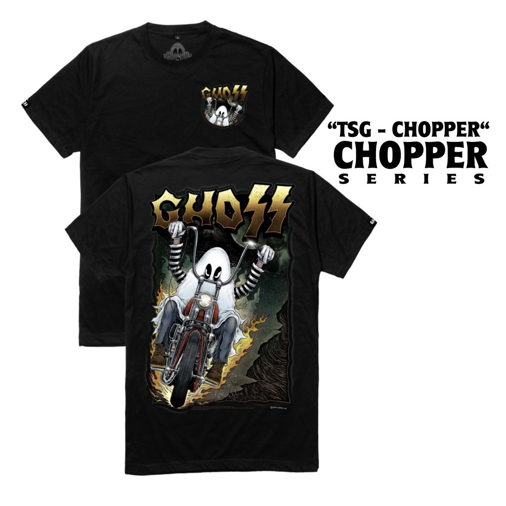 TS GHOSS COPPER // T-SHIRT GHOSS CHOPPER // KAOS GHOSS // ALCOTRA BALI ORIGINAL