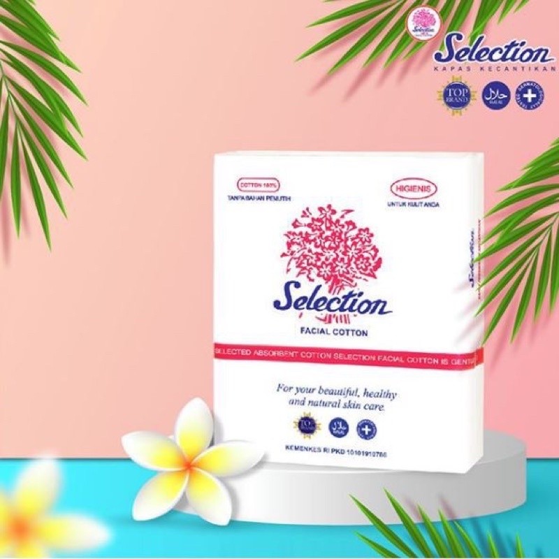 KAPAS MUKA SELECTION / KAPAS WAJAH SELECTION / KAPAS PEMBERSIH KECANTIKAN FACIAL COTTON / KAPAS TIPI
