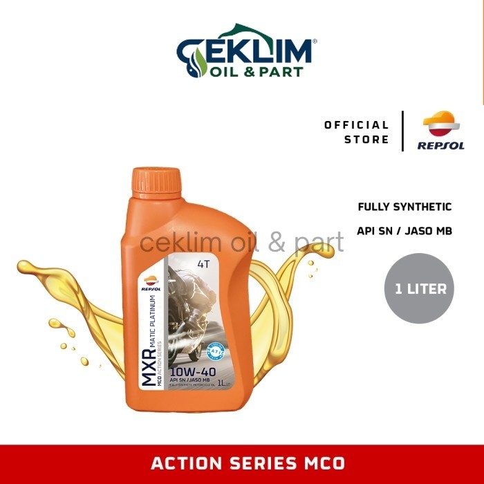 Oli Motor Repsol MXR Matic Platinum 10W-40 - SN-MB - Pelumas - 1L