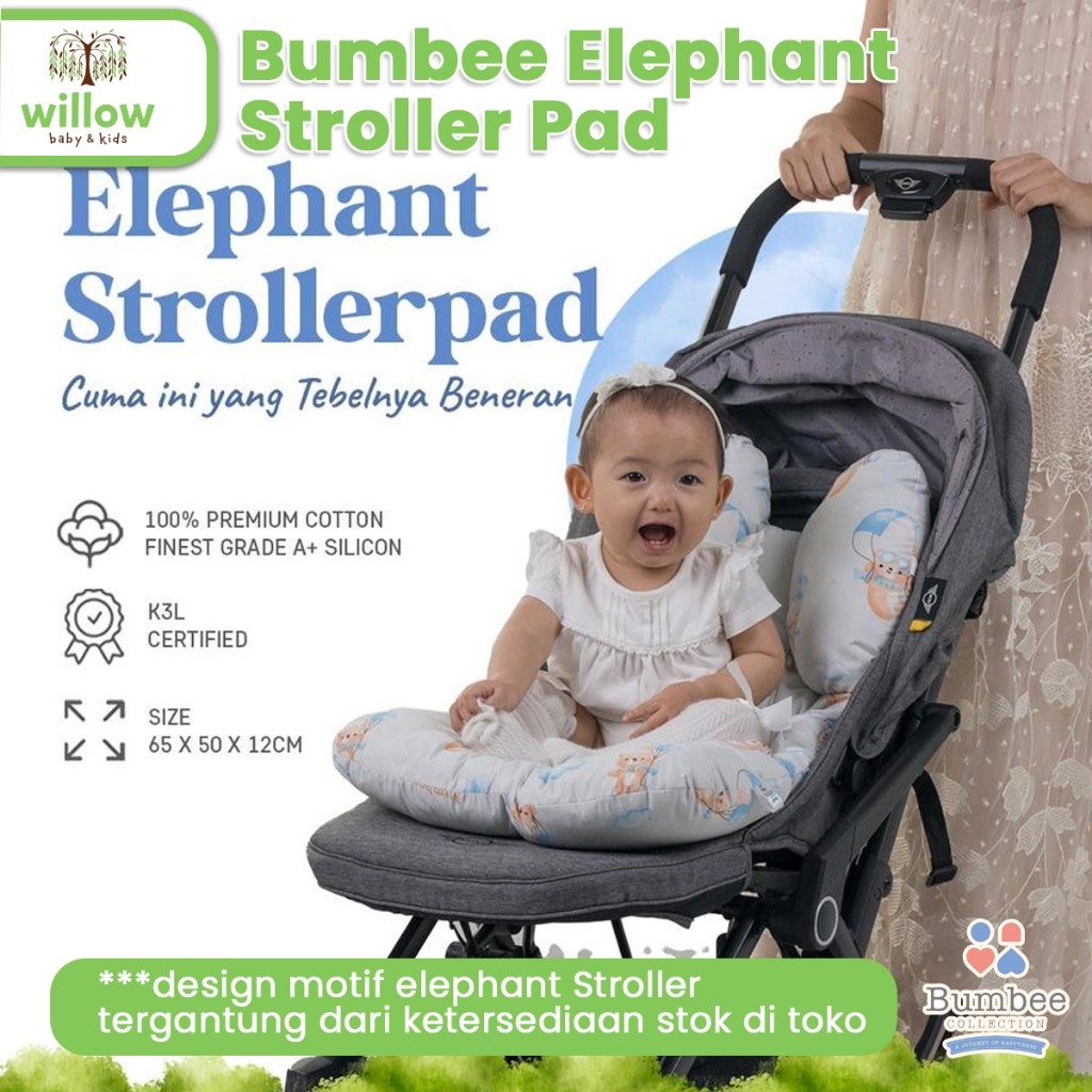 Aksesoris Stroller - Bumbee Elephant Stroller Pad CTR