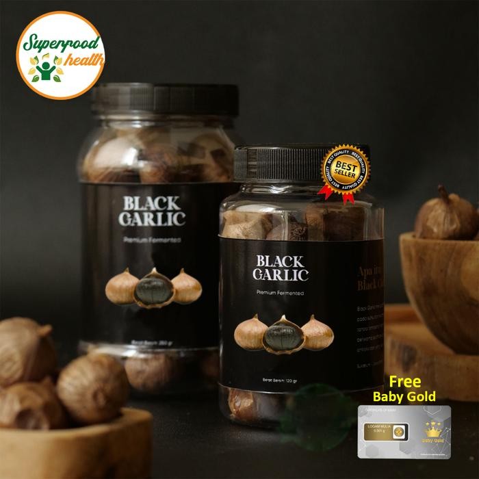 

[ORI] Black Garlic/Bawang Hitam Tunggal 250 Gram IBNU SINA HERBAL BERM - 125gr