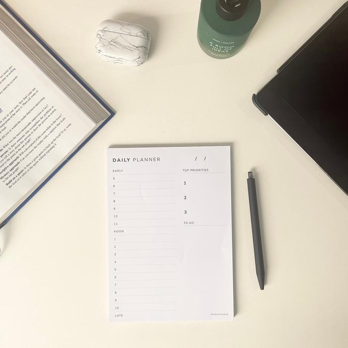 

AHHA BIDESH STATIONERY - NOTEPAD PLANNER PAPER TEAROFF (WEEKLY / DAILY / THINGS TO DO) MINIMALIST DESIGN - DAILY