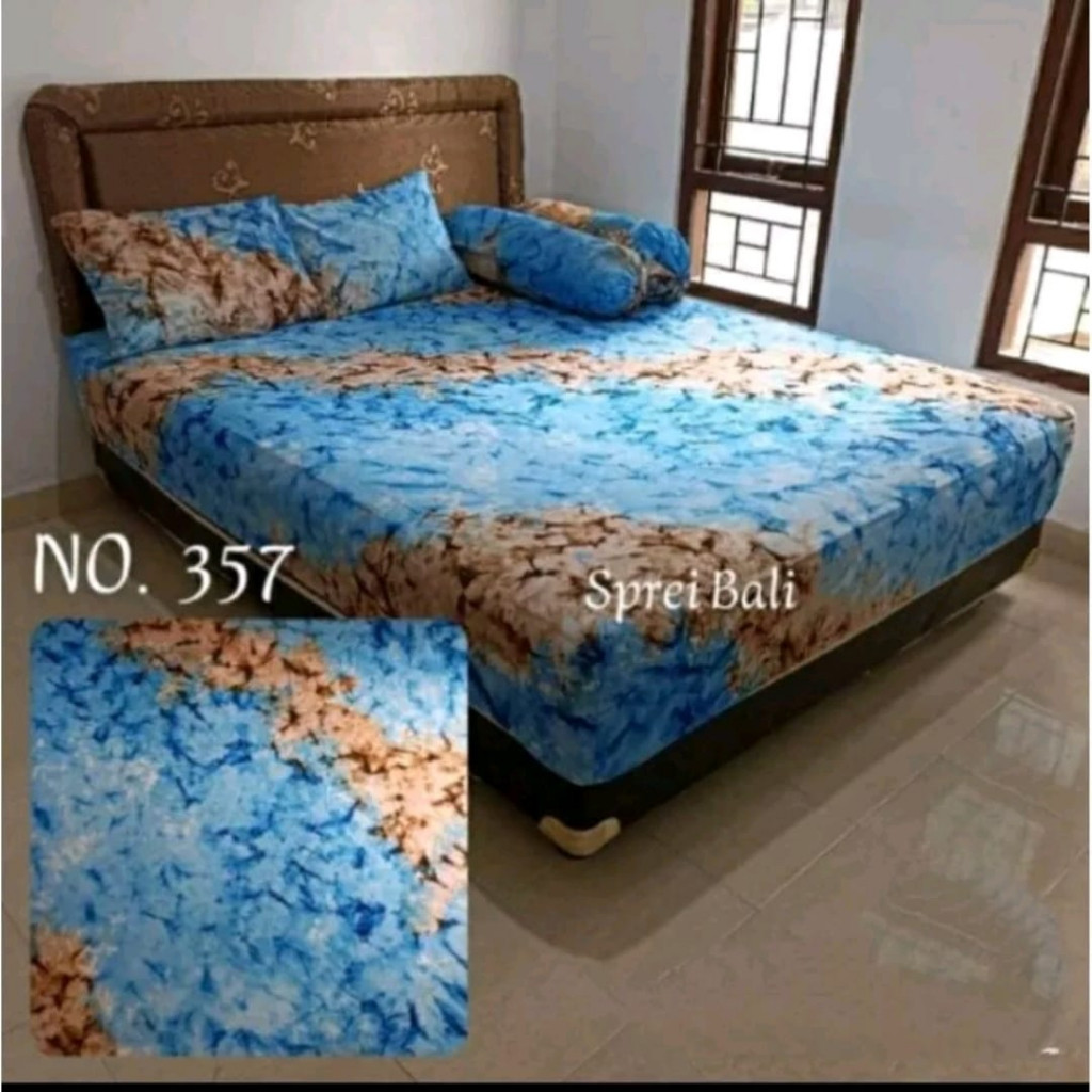 Sprei bali katun premium smok kriwilan tinggi 30cm ukuran 100,120,140,160,180,200x30cm