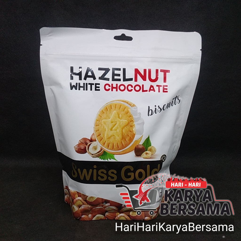 

MAKANAN RINGAN BISKUIT SWISS GOLD HAZELNUT WHITE CHOCOLATE 200GR