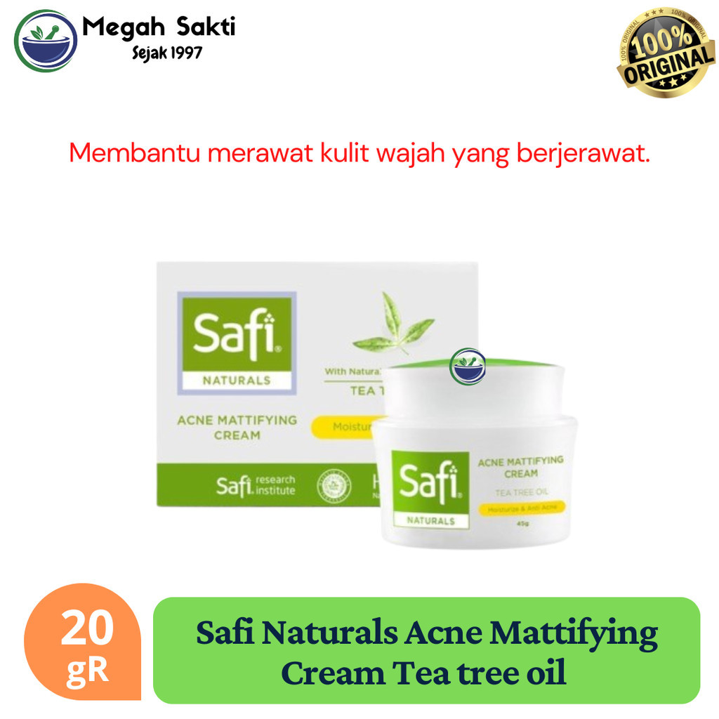 MGS - Safi Naturals Acne Mattifying Cream Tea tree oil 20 gR