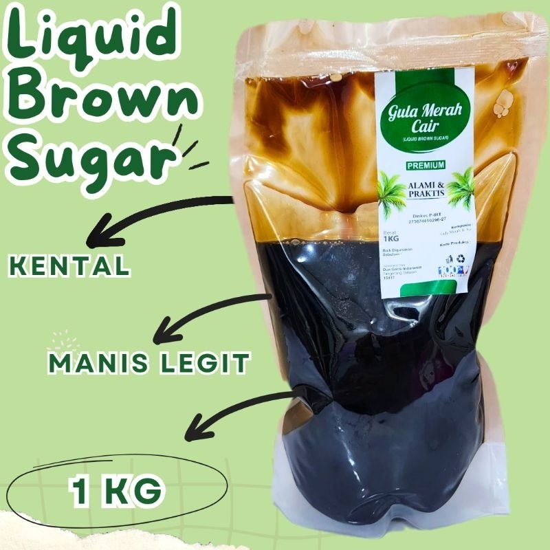 

Gula Merah Cair Premium 1kg / Brown Sugar Cair / Gula Aren Cair /