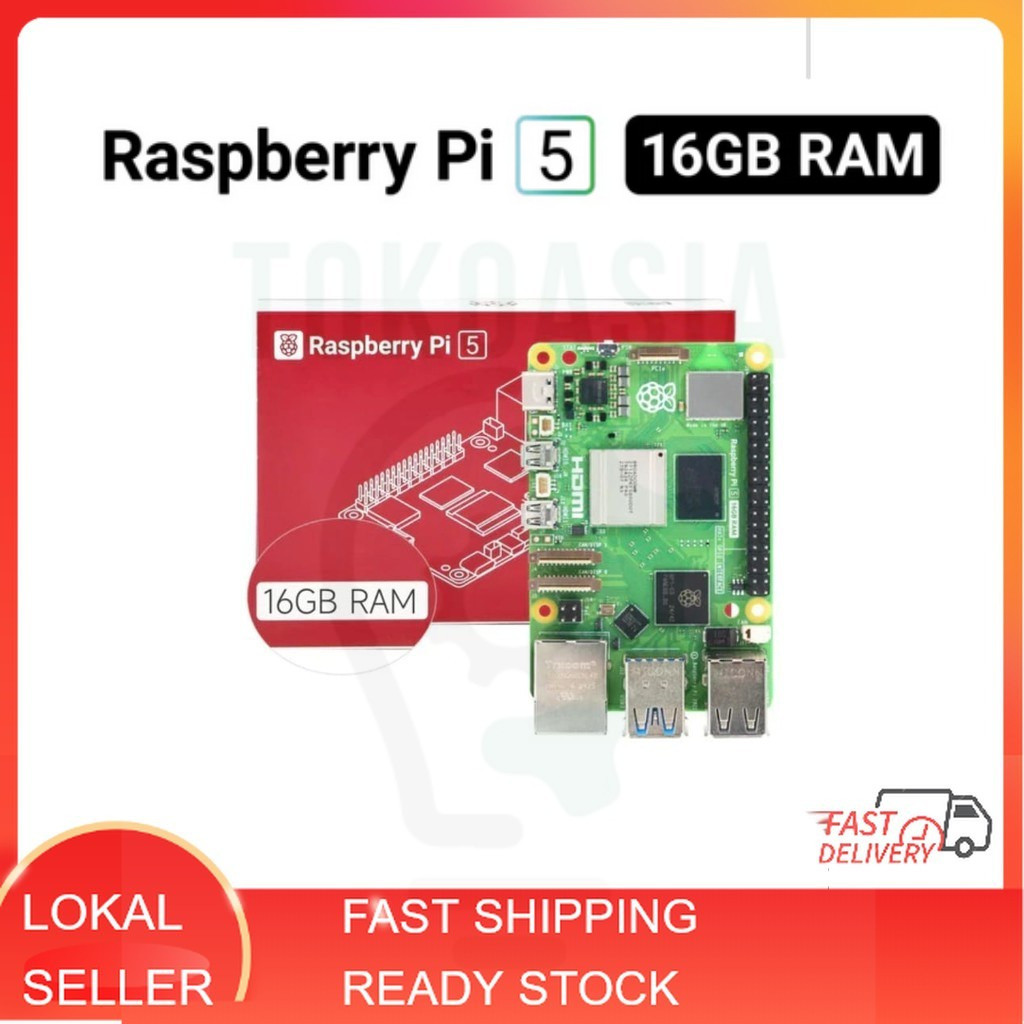 Official Original Raspberry Pi 5 16GB RAM Development Board