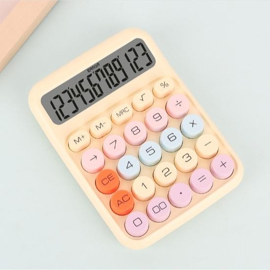 

Kalkulator lucu warna warni korea dopamine calculator mini permen 12 digit - Kuning