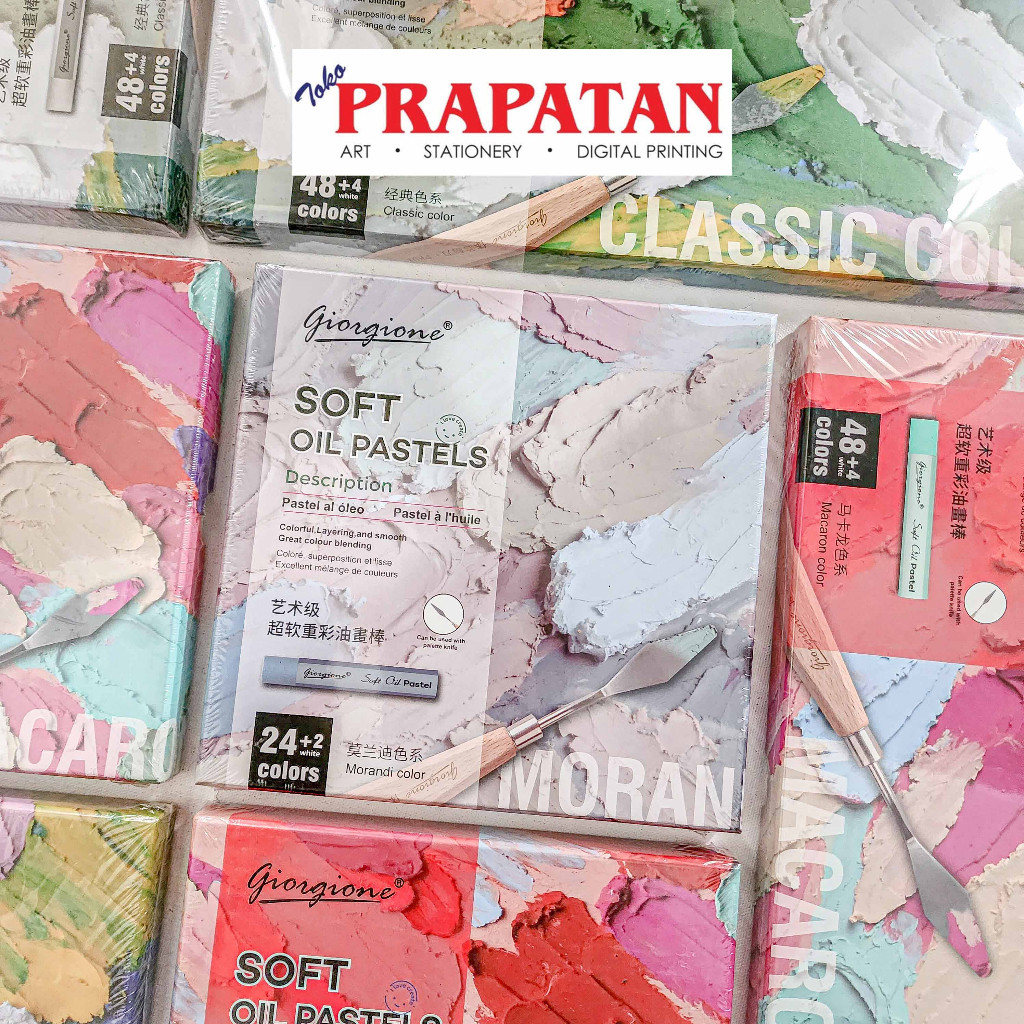 

PRODUK TERLARIS !! Giorgione Soft Oil Pastel 24/48C | Pastel Oil Halus