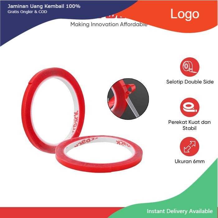 

TaffPACK Selotip Double Tape Transparent Acrylic 3M - HL878 - 6mm