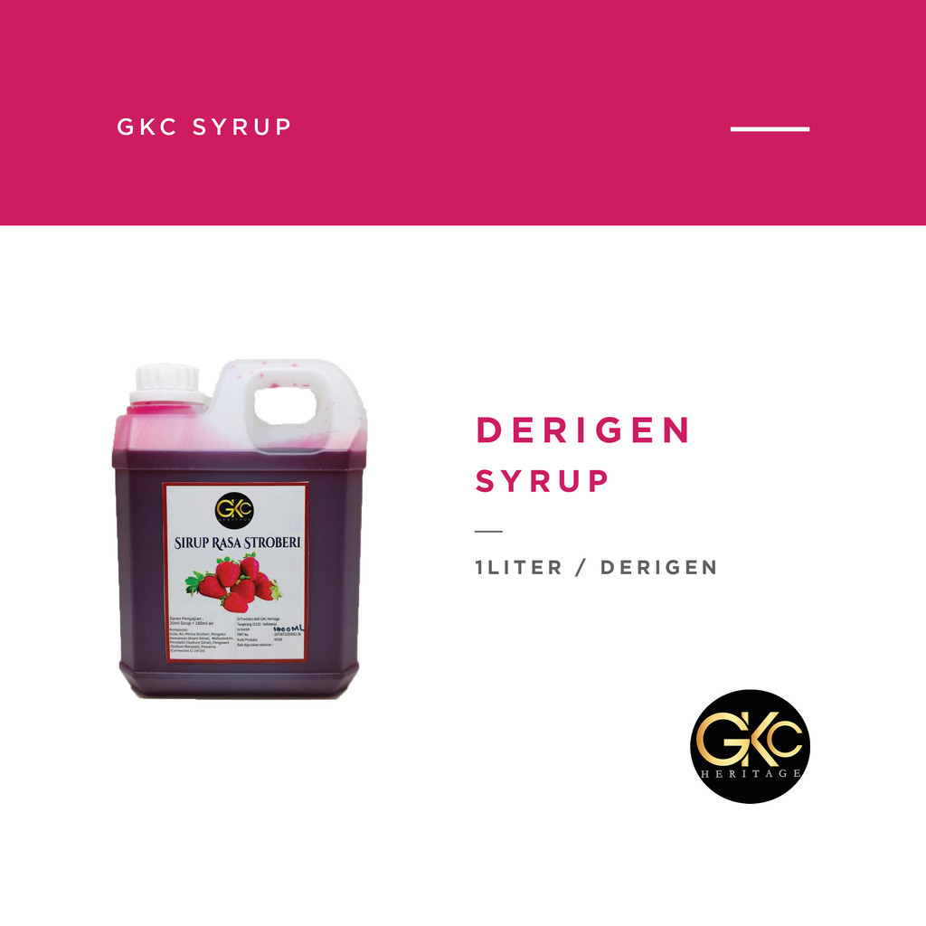 

GKC Heritage Sirup Cair Konsentrat Minuman Semua Varian - HALAL - 1 L - All Variant Syrup