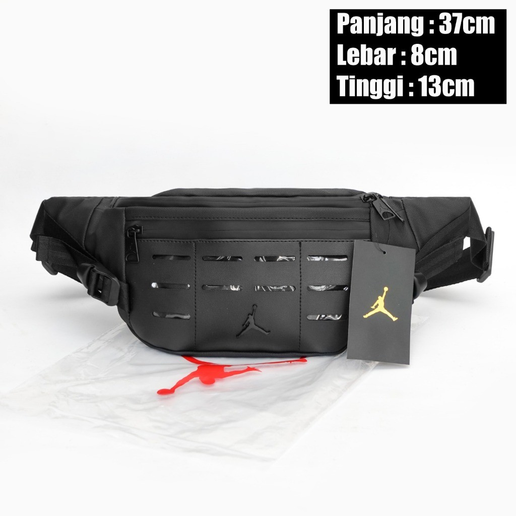 Ready NR COD Waistbag Air Jordan Waterproof Tas Pinggang Pria Import Anti Air Kualitas Terbaik terba