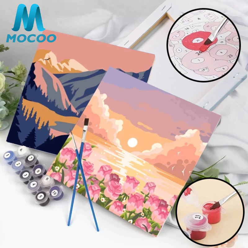 

Paint By Number 20x20cm Diy Digital Painting Kit