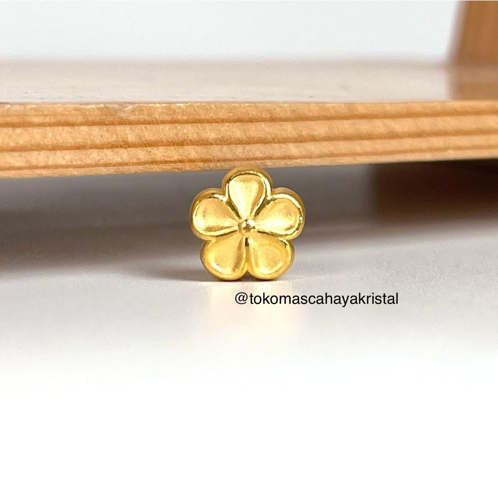 Charm Emas Bunga Sakura 24k HK Hongkong 999% - Gold Bracelet