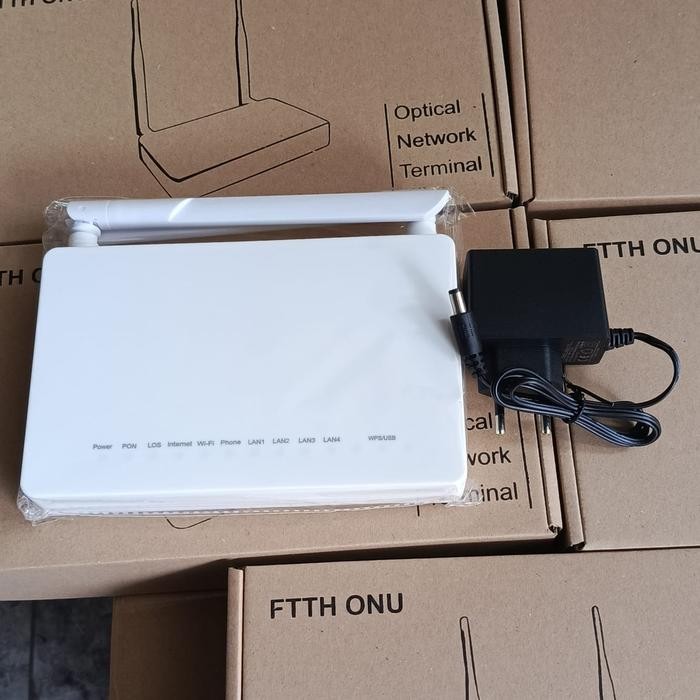ZTE F609 V8 gpon bukan F660 - Modem + AdaptorNew
