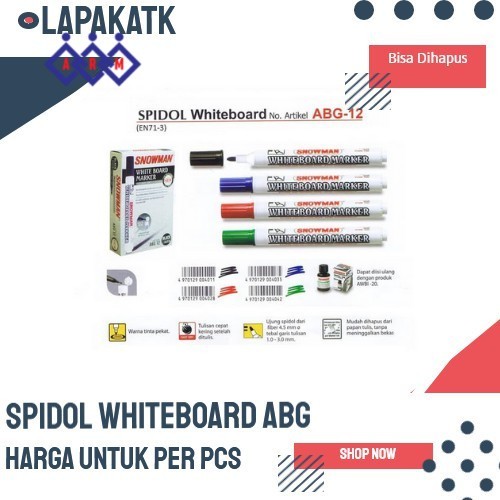 

PROMO Spidol Whiteboard Snowman ABG (PER PCS) ++ Best Seller