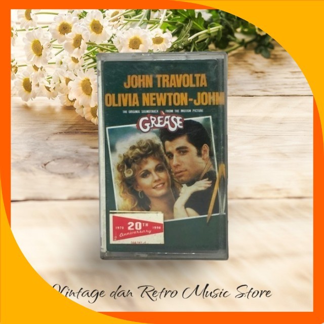 Kaset Pita John Travolta Olivia Newton John - Grease