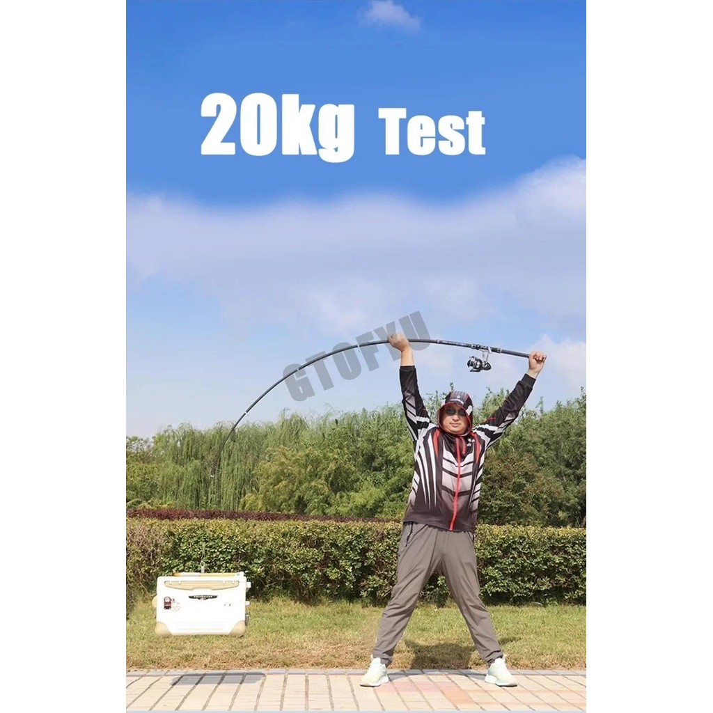 Telescopic Fishing Rod 2.4/2.7/3.0/3.6/4.2/4.5m Carbon Travel Surf Rod Spinning Power Bea  River sta