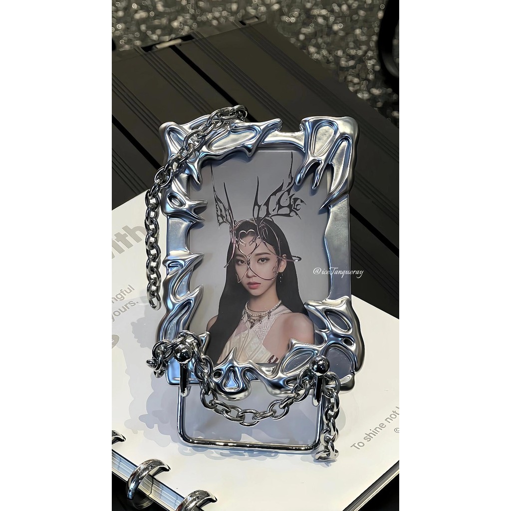 

Electroplating Card Storage Cover Kpop Star Card Storage Personalized Fashion Accessories Decoration Office Study Supplies