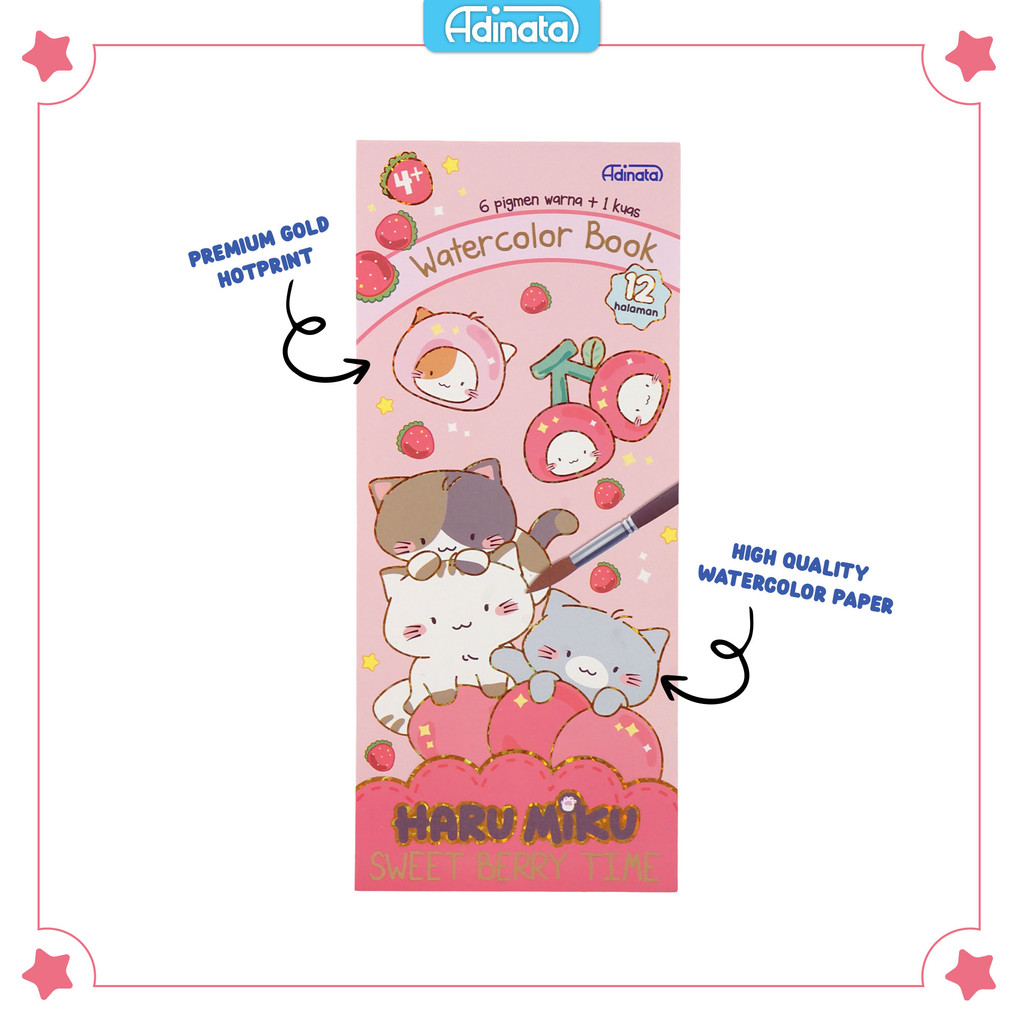 

Haru Miku Water Color Book 2552-9114 / Buku Mewarnai / Buku Aktivitas anak / Adinata