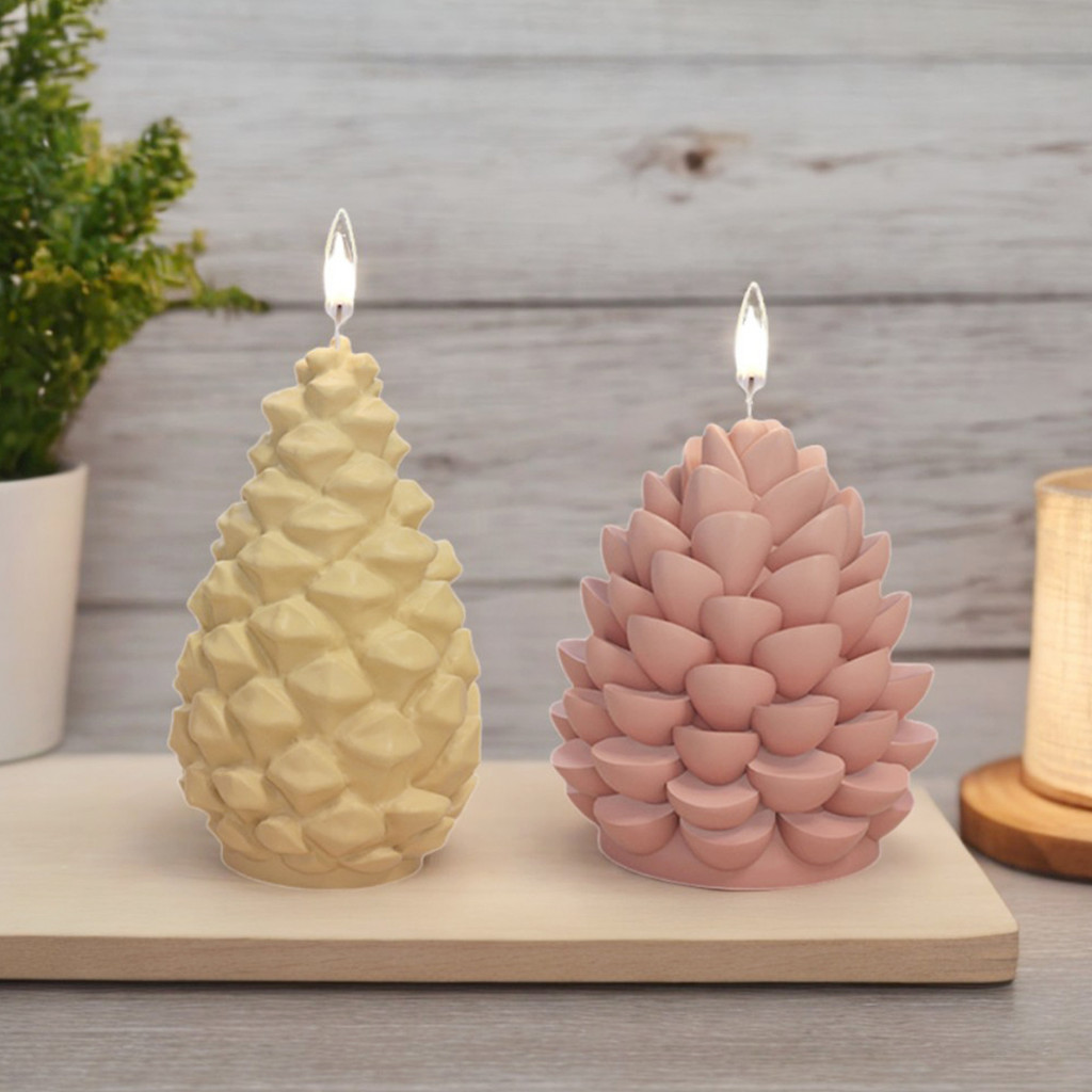 

3D pinecone silicone mold DIY fragrance candle decoration; pinecone baking cake mold