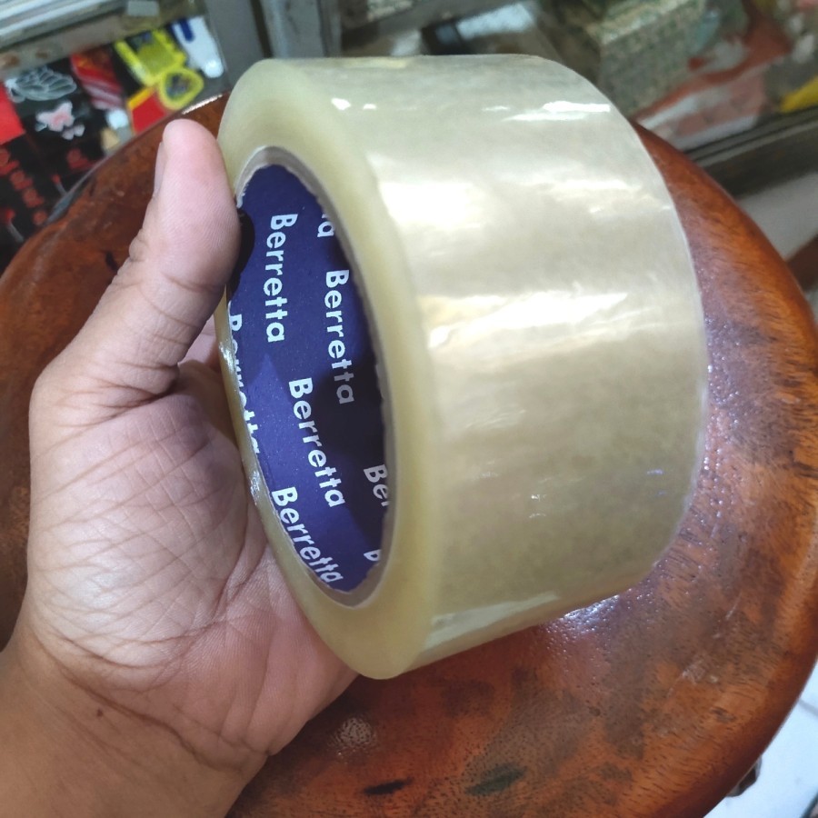 

Lakban / Plakban/ Solatip 90 yard isi 81 meter Barreta (1 pcs)