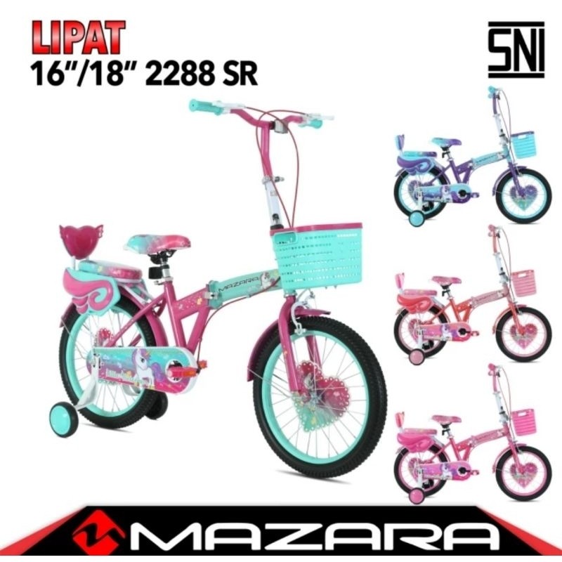 Sepeda Lipat Anak 16 inch / 18 inch Mazara 2288 SR