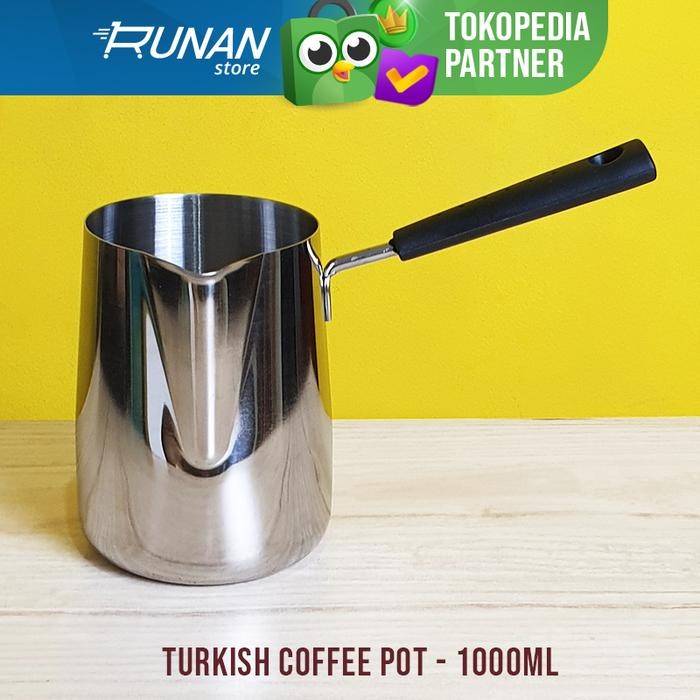Turkish Coffee Pot 1000ml Panci Kopi Pot Expresso Maker Kopi Turki 1L