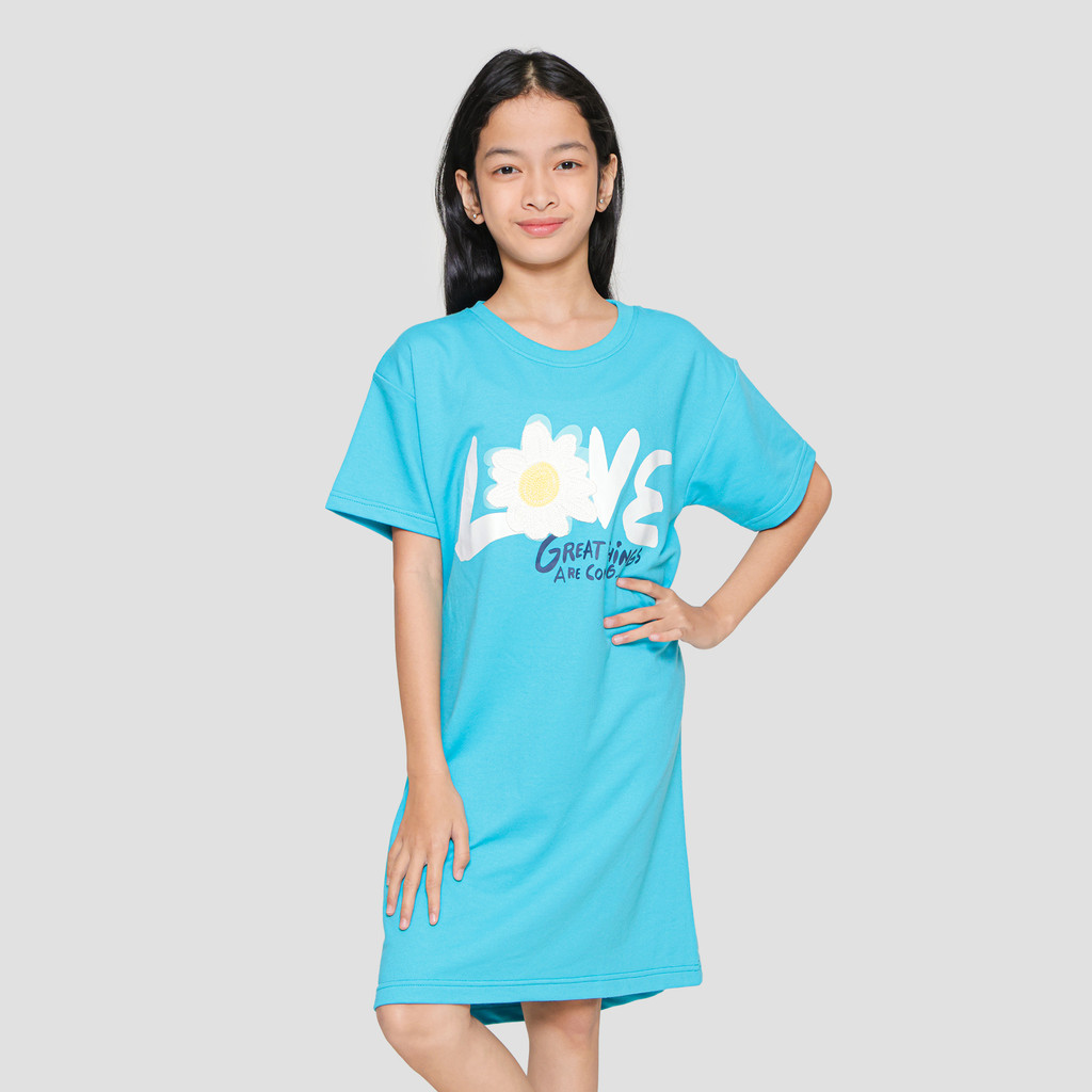 Nevada Flower Apli Midi Dress Anak Perempuan 121855235